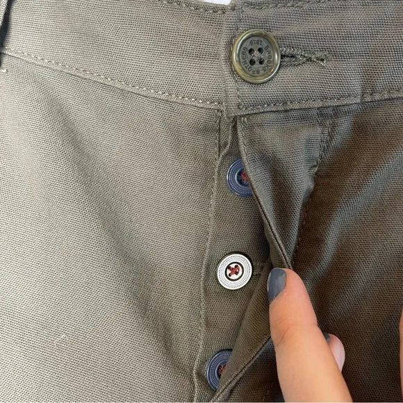 Hei Hei | Moto Skinny Pants Button Fly Green Size 27 - Picture 9 of 13